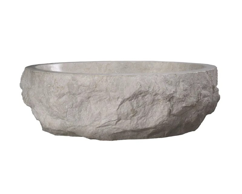 LAVABO GALBA PIEDRA MARMOL BEIGE S/ENCIMERA 45Ø