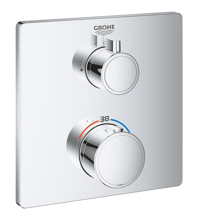 Grohtherm Thermostatic Shower Mixer (1 Outlet) – Chrome