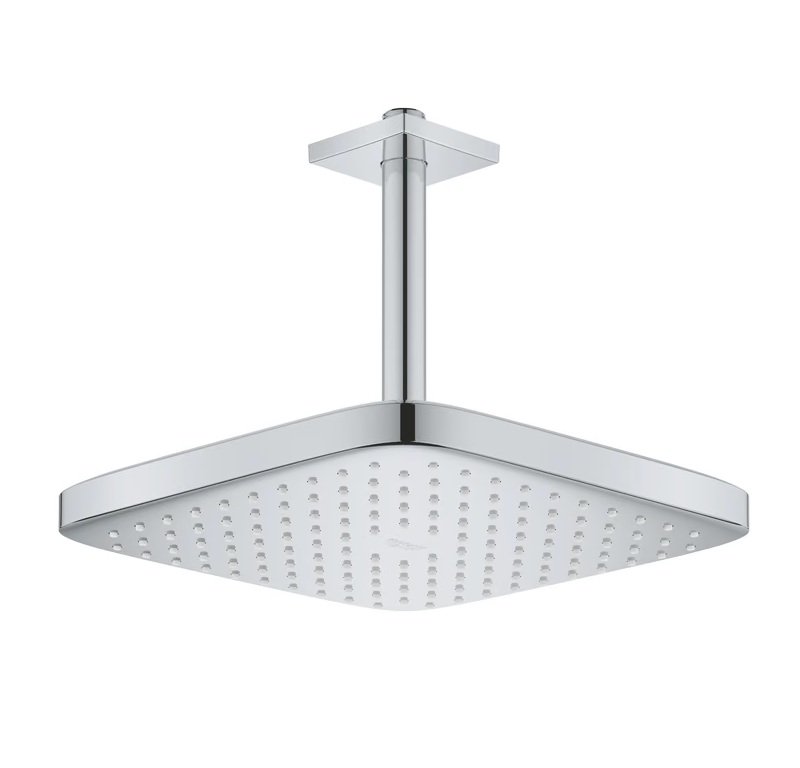 CONJUNTO DUCHA TEMPESTA 250 CUBE C/BRAZO TECHO 1CHORRO CR/BL