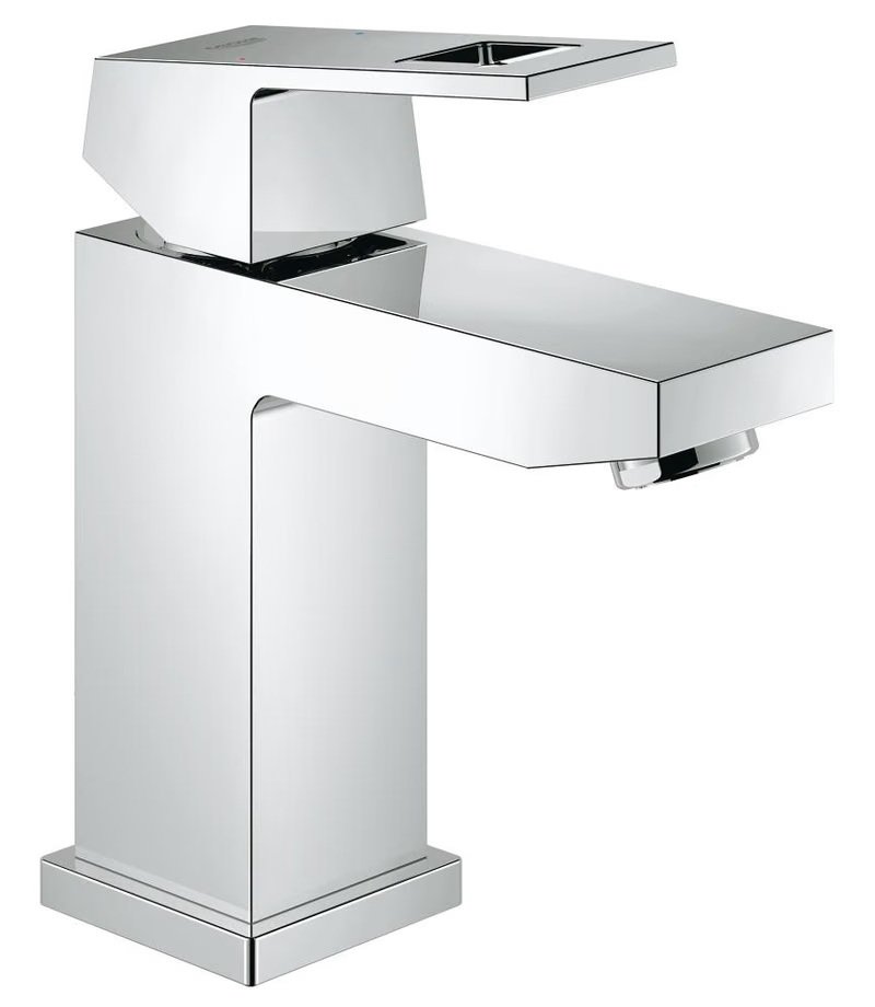 Eurocube S-Size Single-Lever Basin Mixer 1/2" Smooth Body Chrome