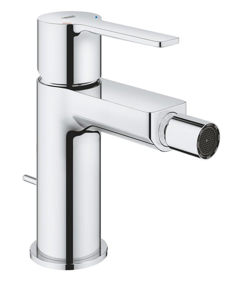 LINEARE-S Single-Lever Bidet Mixer 1/2" with Pop-Up Waste – Chrome