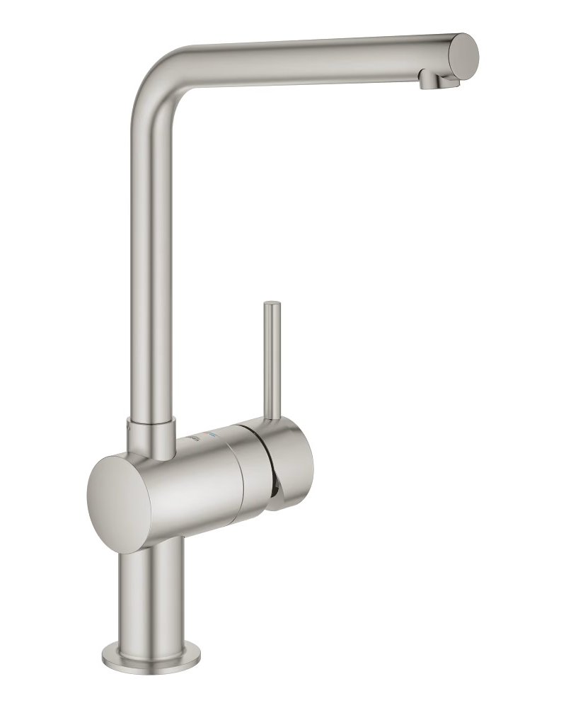 Minta Single-Lever Kitchen Faucet, L-Spout, SuperSteel