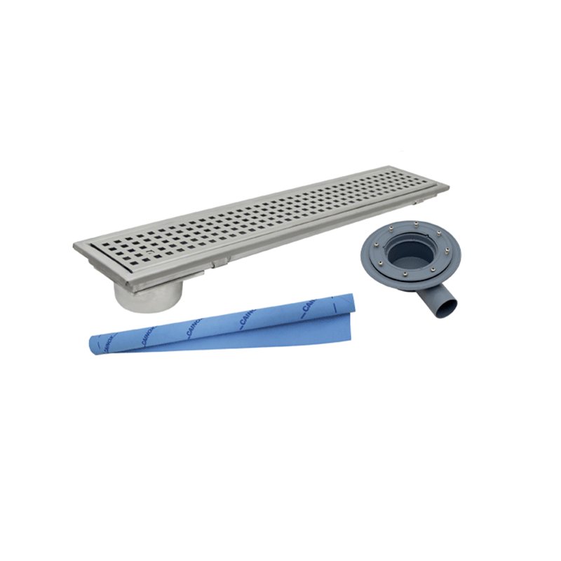CANAL Y REJA 015 PERFORADA INOX. DUCHA PREMIUM 700