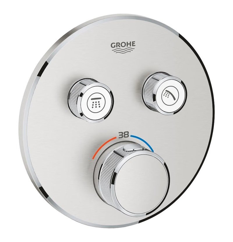 TERMOSTATO GROHTHERM SMARTCONTROL EMPOTRADO SUPERSTEEL