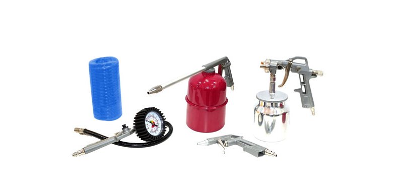 AEROGRAFO COMPRESOR PROF KIT NIVEL 5PZ