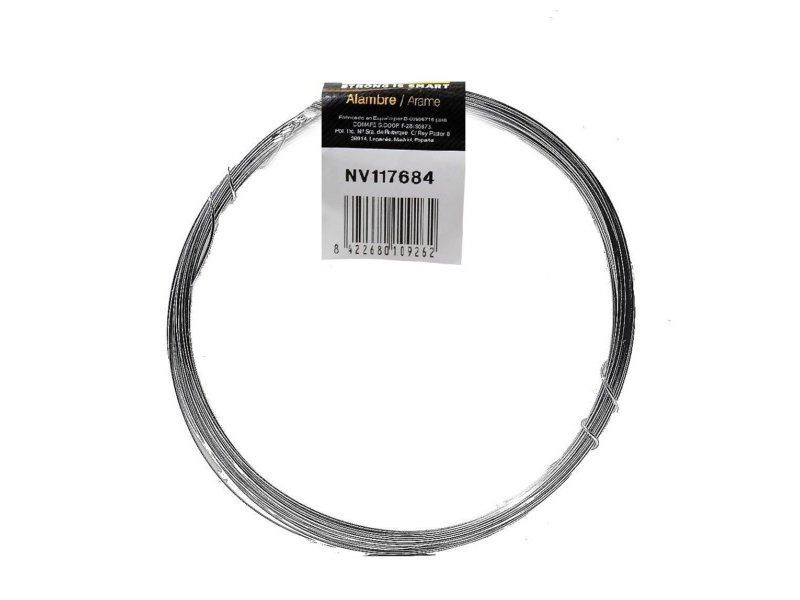 ALAMBRE ACERO GALVANIZADO 250GR N6 1,1MMx33M