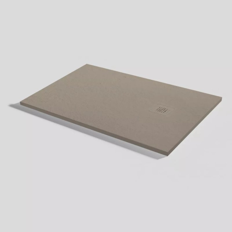 PLATO DUCHA RESINA BASE SLATE CAPUCCINO 110x80